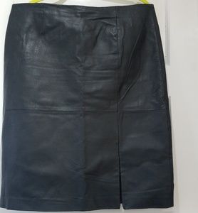 Modern Classic leather skirt.